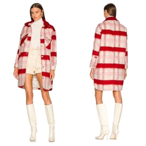 NWT Blank NYC Cherry Pick Wool Shacket Size 1X - Picture 1 of 4